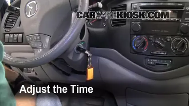 2006 Mazda MPV LX 3.0L V6 Horloge Régler l'horloge